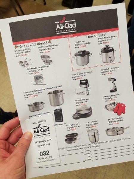 All Clad Seconds Sale in Washington, PA - A Must for Cooks