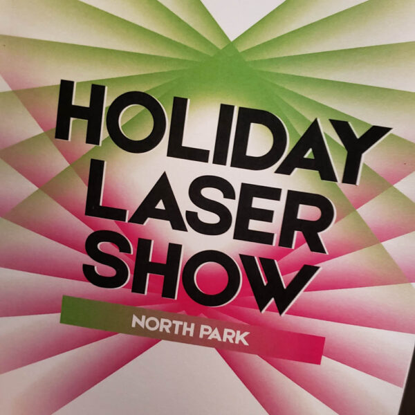 Getting Holiday Cheer with Laser Lights at North Park