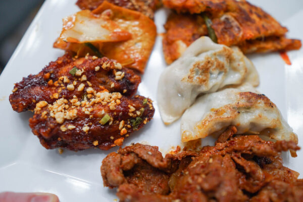 Korean Fried Chicken and Mandu