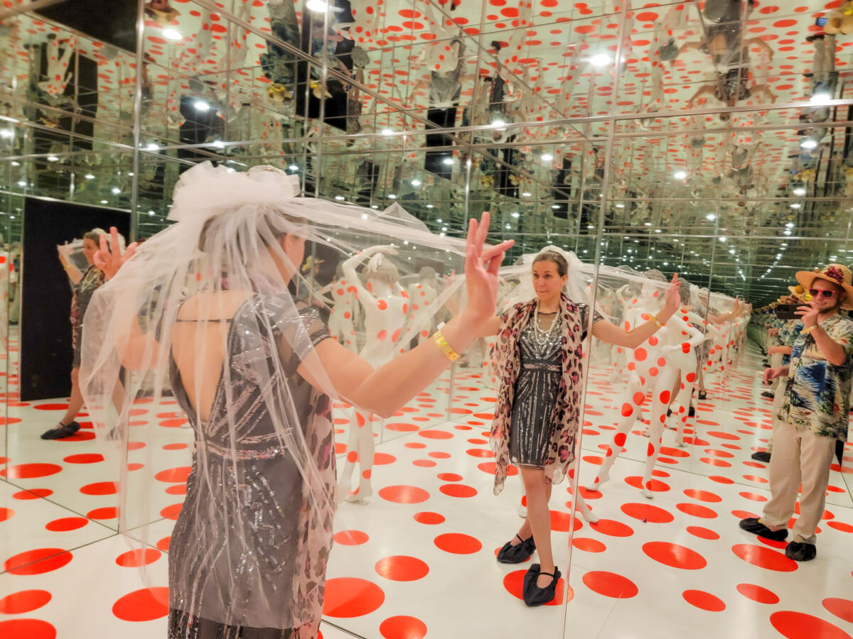 Garden Party Costumes in the Infinity dot Room